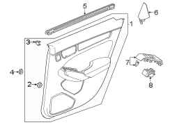 Door Trim Molding (Left, Upper)