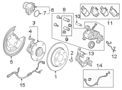Wheel Bearing and Hub Assembly (Rear)