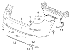 Bumper Trim (Left, Rear, Lower)