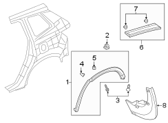 Wheel Arch Molding Clip