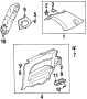 Interior Quarter Panel Trim Panel Insulator (Right, Rear, Lower)