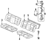 SEATS & TRACKS. REAR SEAT COMPONENTS.