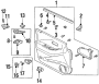 Garnish. *NH293L*. Trim bezel. (Right). Part is included in.