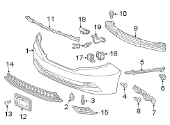 FRONT BUMPER. BUMPER & COMPONENTS.