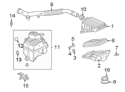 Engine / transaxle. Air intake.