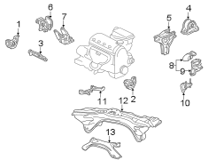 ENGINE / TRANSAXLE. ENGINE & TRANS MOUNTING.