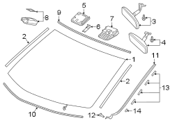 Interior Rear View Mirror Cover Access Cover