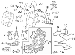 Folding Seat Latch Release Handle