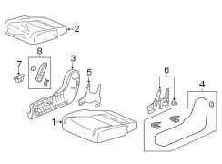 Seat Cushion Foam (Right)