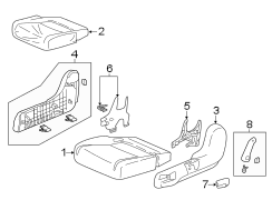 Seat Cushion Foam (Left)