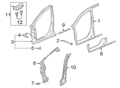 Body A-Pillar (Left, Front, Lower)