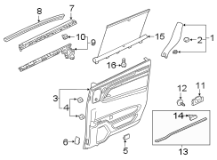 Sliding Door Weatherstrip (Right, Lower)