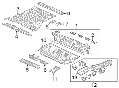 Door Lock Striker Plate (Left, Rear)