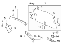 Liftgate Trim Cover (Left)