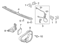 REAR BUMPER. ELECTRICAL COMPONENTS.