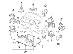 ENGINE / TRANSAXLE. ENGINE & TRANS MOUNTING.