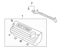 ENGINE / TRANSAXLE. ENGINE APPEARANCE COVER.