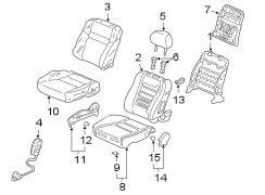 SEATS & TRACKS. FRONT SEAT COMPONENTS.