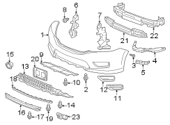 FRONT BUMPER. BUMPER & COMPONENTS.