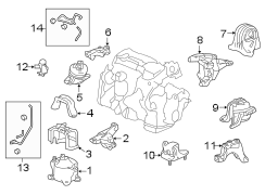 ENGINE / TRANSAXLE. ENGINE & TRANS MOUNTING.
