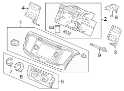 INSTRUMENT PANEL. NAVIGATION SYSTEM COMPONENTS.