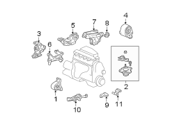 Engine / transaxle. Engine & TRANS mounting.