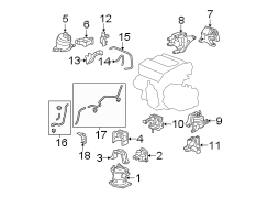 Engine / transaxle. Rear door. Engine & TRANS mounting.