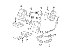 SEATS & TRACKS. FRONT SEAT COMPONENTS.