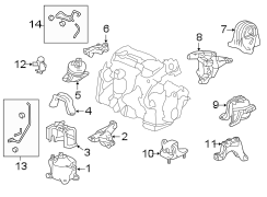 ENGINE / TRANSAXLE. ENGINE & TRANS MOUNTING.
