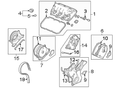 ENGINE / TRANSAXLE. VALVE & TIMING COVERS.