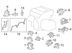 ENGINE / TRANSAXLE. ENGINE & TRANS MOUNTING.