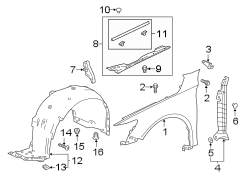 Fender Insulator (Left, Front, Rear)