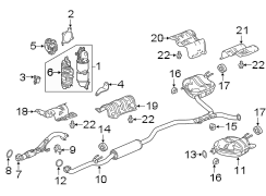 EXHAUST SYSTEM. EXHAUST COMPONENTS.