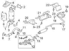 EXHAUST SYSTEM. EXHAUST COMPONENTS.