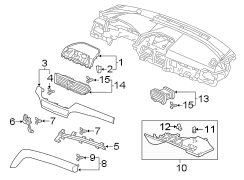 Clip. Panel. Trim. Instrument. (Rear, Upper, Lower). A Clip that allows for.