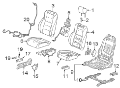 Seat Back Cushion Cover (Right, Front)