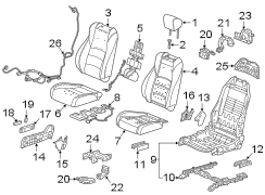 Seat Cushion Foam (Right, Front)