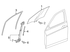 Window Regulator Guide (Left, Front, Rear, Lower)