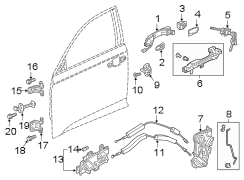 Exterior Door Handle Cover (Left, Front, Rear)