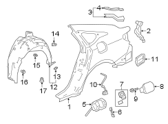 Tail Light Pocket (Right, Rear, Lower)