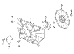 Engine Cooling Fan Motor Cover