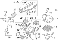 Engine Air Intake Hose