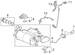 BOX, FUEL DRAIN. Drain valve. 