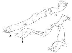 Instrument Panel Air Duct (Front, Rear)