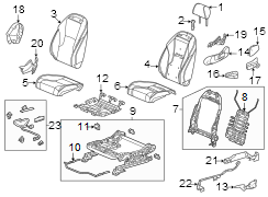 Seat Back Cushion (Left, Front)