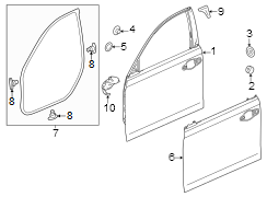 Door Outer Panel (Left, Front)