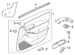 Door Interior Trim Panel (Right, Front)