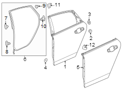 Door Shell (Left, Rear)