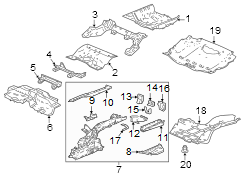 Floor Pan Splash Shield (Right)