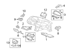 INSTRUMENT PANEL COMPONENTS.